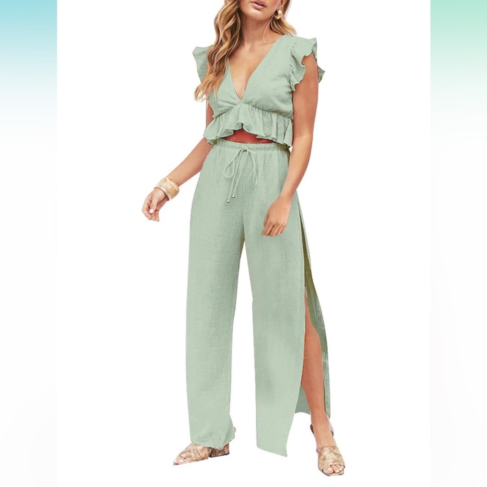 NEW Boho 2 Piece Pants/Top Set